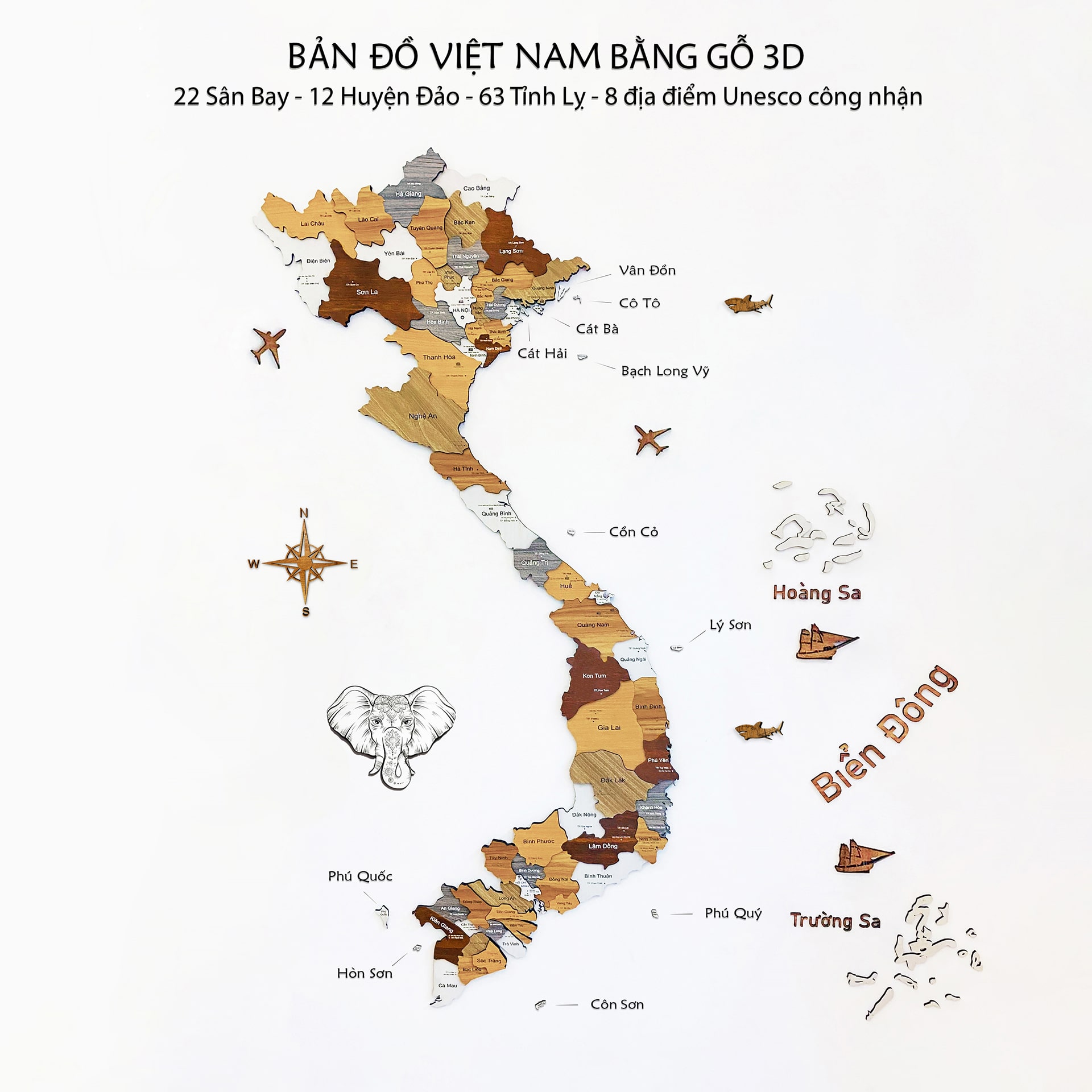 Bản đồ địa hình Việt Nam 3D treo tường sẽ đưa bạn trở về những cung đường đẹp nhất của Việt Nam. Với công nghệ 3D hiện đại, bạn có thể nhìn thấy mọi chi tiết và địa hình đồ sộ của quê hương yêu dấu.