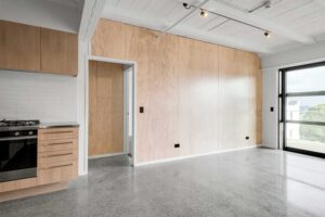 Ván ép dung trong công trình xây dựng bản đồ gỗ 3d