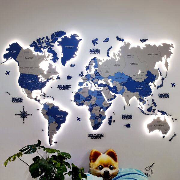 Ban do go the gioi led 3d ocean
